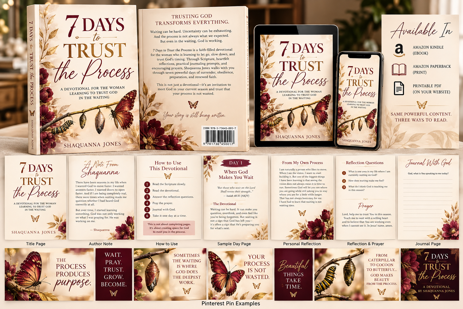 Concept cover for 7 Days to Trust the Process by Shaquanna Jones